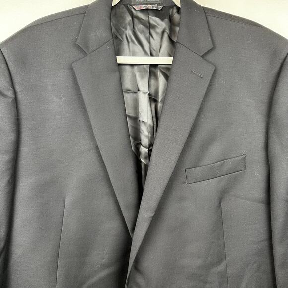 Lauren Ralph Lauren Men's Blazer Sport Coat Jacket Wool 2 Button Black 46L Long - Picture 2 of 12